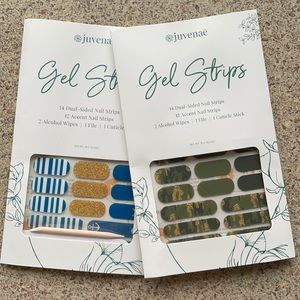 Juvenae Gel Nail Strips- 2 packs- Camo and Nautical